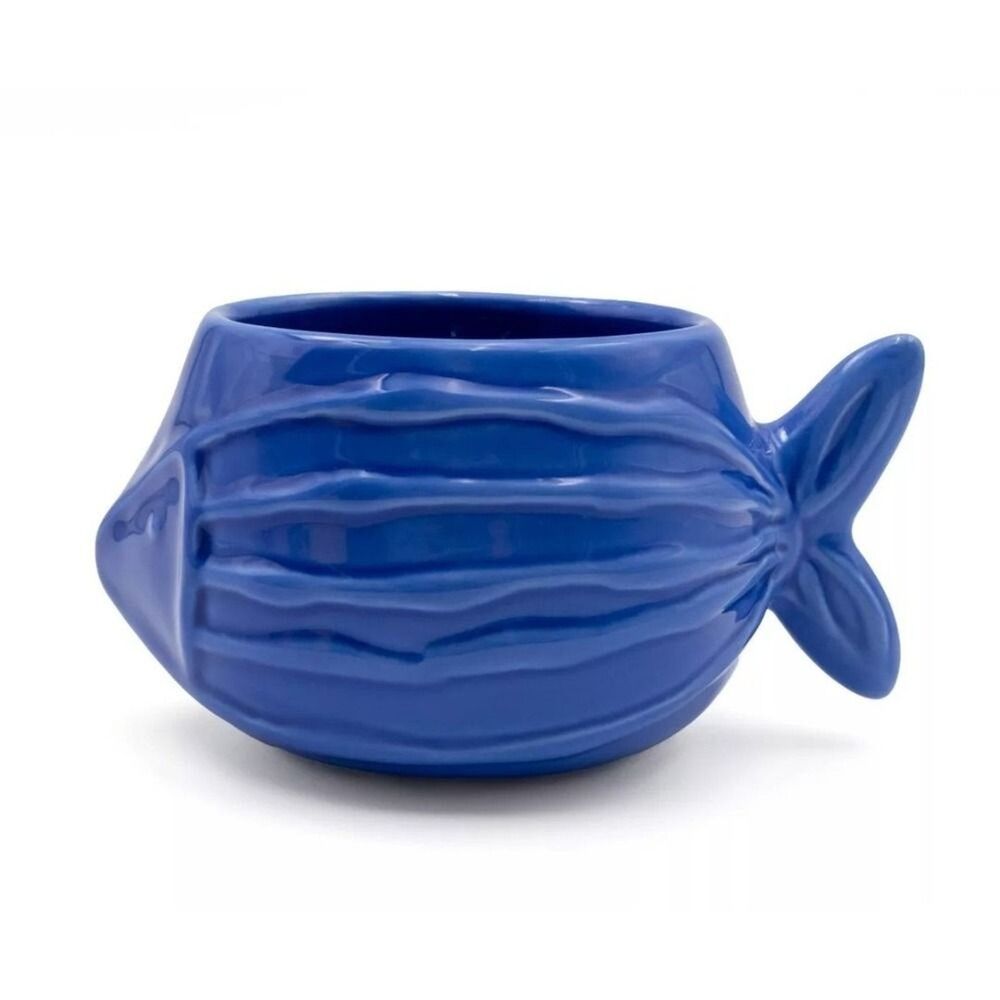 Blue Fish Ceramic Coffee  Tea mug Novelty Target Collection 11  fl oz